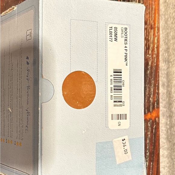 Pink girls leather booties by Robeez size 4 - Picture 2 of 7